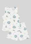 PoP Candy Printed Pj Set - White
