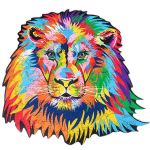 Wooden Animal 150PC Jigsaw Puzzle Lion