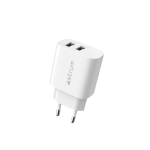 WATZ12D 12W Wall Charger 2 X Usb-a Wht
