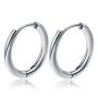 316L Titanium Steel Simple Elegant Hoop Earrings