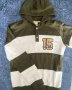 Soda Bloc Green And White Striped Hoodie 11/12Y