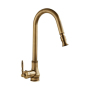 B Series - Brass Extendable Kitchen Mixer