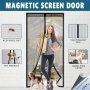 Magnetic Mesh Screen Door Curtain - Summer Mosquito & Flying Insect Protection For Kitchen Living Room Bedroom