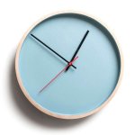 Turquoise Deep Frame Round Clock
