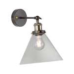 Funnello Metal And Glass Wall Light