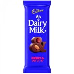 Cadbury Dairy Milk Fruit & Nut Chocolate Slab 80G