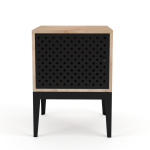 Holly Side Table With Door - Pine In Chestnut Finish