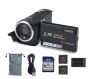 Camcorder Video Camera 56MP 16X Digital Zoom 32GB Card Two Batteries