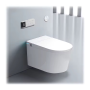 Smart Toilet With Bidet Built In Foot Sensor Operation Elongated Tankless Toilet With Automatic Flush Dual Flush Heated Bidet Seat For Bathrooms