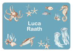 Ice Cream Tub School Label : Underwater Theme