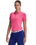 Women's Ua Zinger Short Sleeve Polo - Pink Punk XL