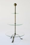 3 Tier Glass & Metal Cake Stand – 77X40CM