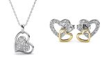 DESTINY Valentina Earring And Necklace Set Embellished With Swarovski Crystals