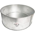 Galvanized Baking Pan 10& Round 10CM Height