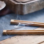 1PC Log Color Bamboo Incense Insert Incense Candle Holder Desktop Decoration Home Room Office Desk Bedroom Decoration Jfor Winte