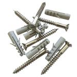 3.5X30MM Wall Plug And Screw Zp PK6