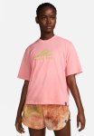 Nike W Nk Df Tee Ss Trail - Coral Chalk bright Cactus