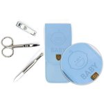Baby Manicure Set Blue Artificial Leather