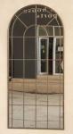 Brown Metal Arch Pane Mirror 174X80CM