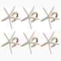 Napkin Rings Sea Star Napkin Ring For Starfish Serviette Tables- 6 Piece