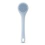Electric Body Brush Back Scrubber With 4 Heads Blue