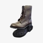 Parabellum Leather Army Boots Brown
