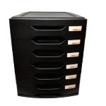 Penflex Tidy Tower 6DRAW Black -030000