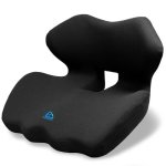 Ergonomic Memory Foam Seat Cushion For Office Chair Car Seat Gaming Chair Dining Chairs| Sciatica Tailbone & Coccyx Pain And Pre