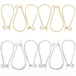 50PCS Stainless Steel Ear Wire Hooks French Elegant Earring French Style Lever Earring Hooks Cheapest Earring Making Accessories