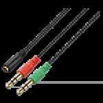 Volkano Unity Series Aux Splitter 4-POLE Socket To 2 Aux