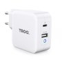 Certified Pd 65W Fast Charge Dual Type-c & USB Power Adapter