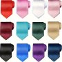 1pc 8cm/3.15'' Solid Color Necktie For Men Group Necktie Ribbon Necktie Solid Color Neck Tie For Men Wedding Business Groomsmen Single Color Black Neck