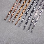 A Pair Of 140CM 55.12IN Leopard Zebra Print Snake Print Animal World Pattern Shoelaces