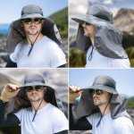 1PC Unisex Trendy Versatile Wide Back Brim Sunshade Bucket Hat Breathable Mesh Adjustable Fisherman Hat Casual Hat For Outdoor V