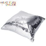 Sublimation Silver Sequin Pillow Case With Pillow