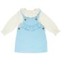 Made 4 Baby Girls 2 Piece Light Blue Corduroy Dress 12-18M