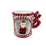 Mug With Santa 14X9CM - White