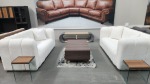 Stunning Beige Fabric Linen 3 Seaters