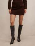 Natalie Knit MINI Skirt - XL Chocolate Co Ord