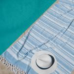 Toweling Fouta Sky Blue And White