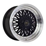 15" A-line Villain 5 100 & 5 114 Black Machined Lip Alloy Wheels With Gold Rivets - Autostyle Motorsport South Africa