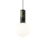 Marble Pendant Light Black White - White Marble