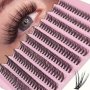 200PCS Diy Eyelash Extension Kit - 30D C-curl Mixed Lengths 10-18MM Faux Mink Lashes With Tweezers For Beginners Reusable