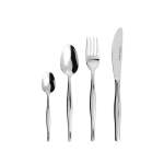 Slimline 24 Piece Stainless Steel Cutlery Set Silver