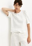 Puff-sleeved Top - White