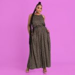 Donnay Plus Size Wide Leg Maxi Jumpsuit - Multicolour