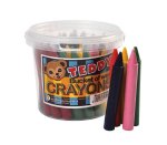 Teddy Wax Crayons C40 Bucket