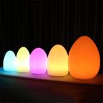 LED Outdoor Bar Table Lamp Ktv Remote Control Colorful Charging Creative Decorative Egg-shaped Table Lamp SIZE:10 X 15CM