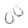 925 Sterling Silver Statement Hoops Luxury Teardrop Earrings For Women