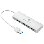 Volkano X Media Series 4-PORT USB Hub With Power Cable VK-20208-SL